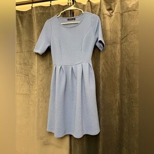 Apt. 9 Periwinkle Blue Fit and Flare Textured Dress